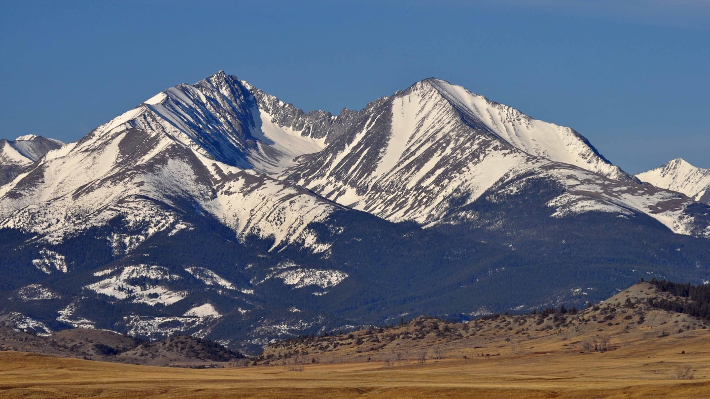 Crazy Peak summit landscape