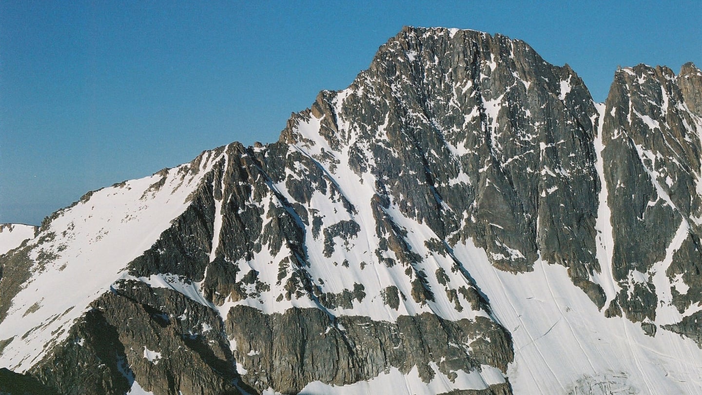 Granite Peak in Montana, a major prominence peak with 4,764 ft of prominence