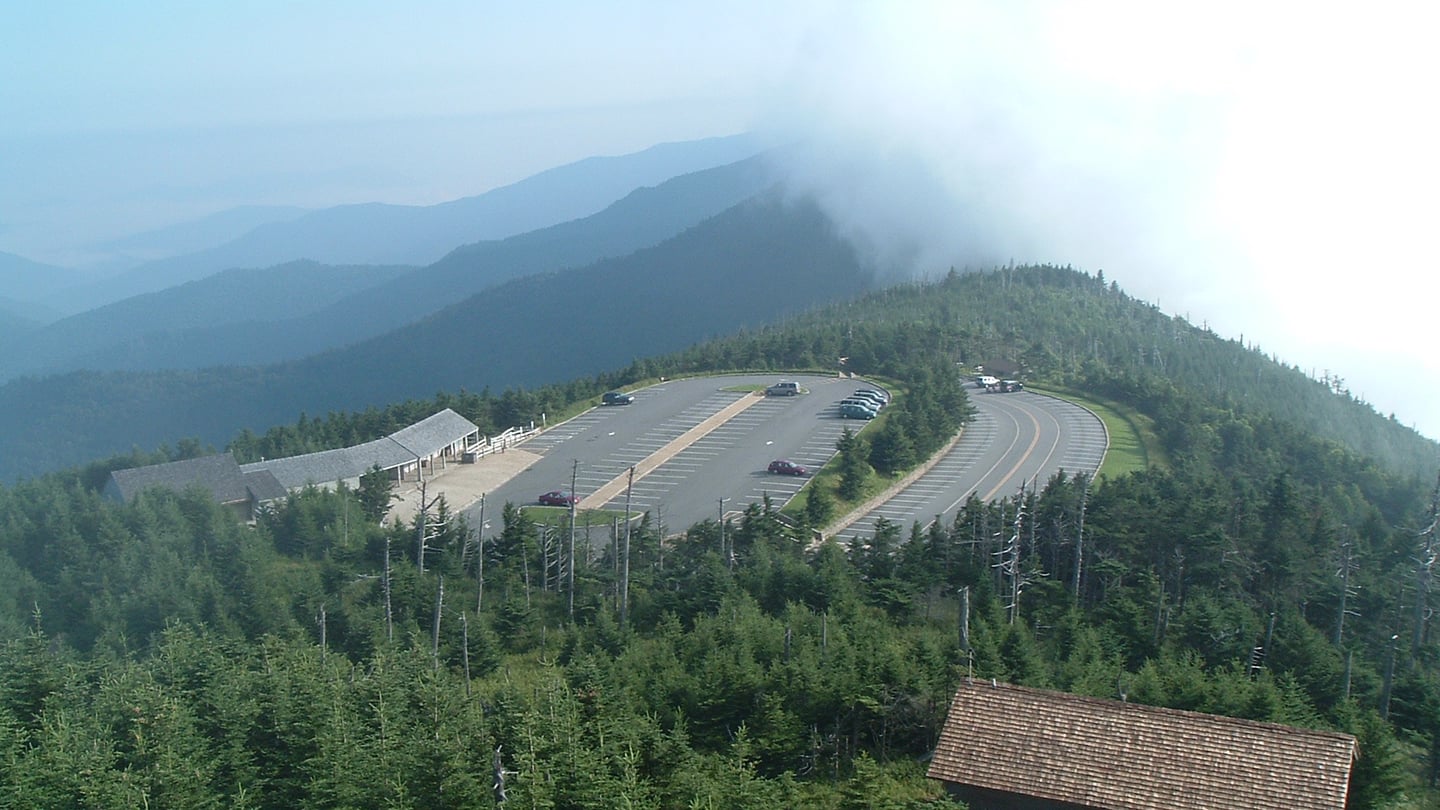 Mount Mitchell summit landscape