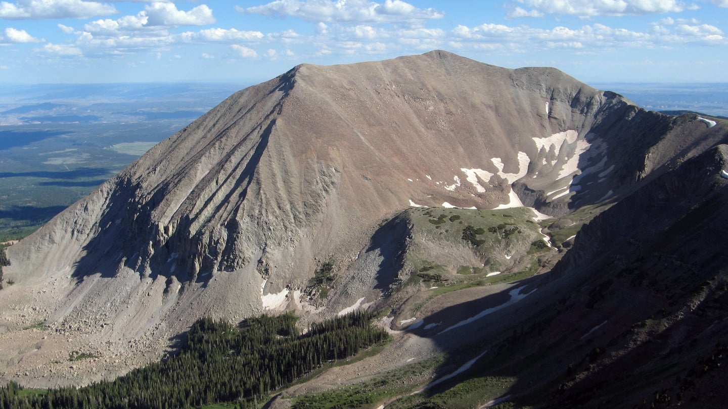 Mount Peale summit landscape