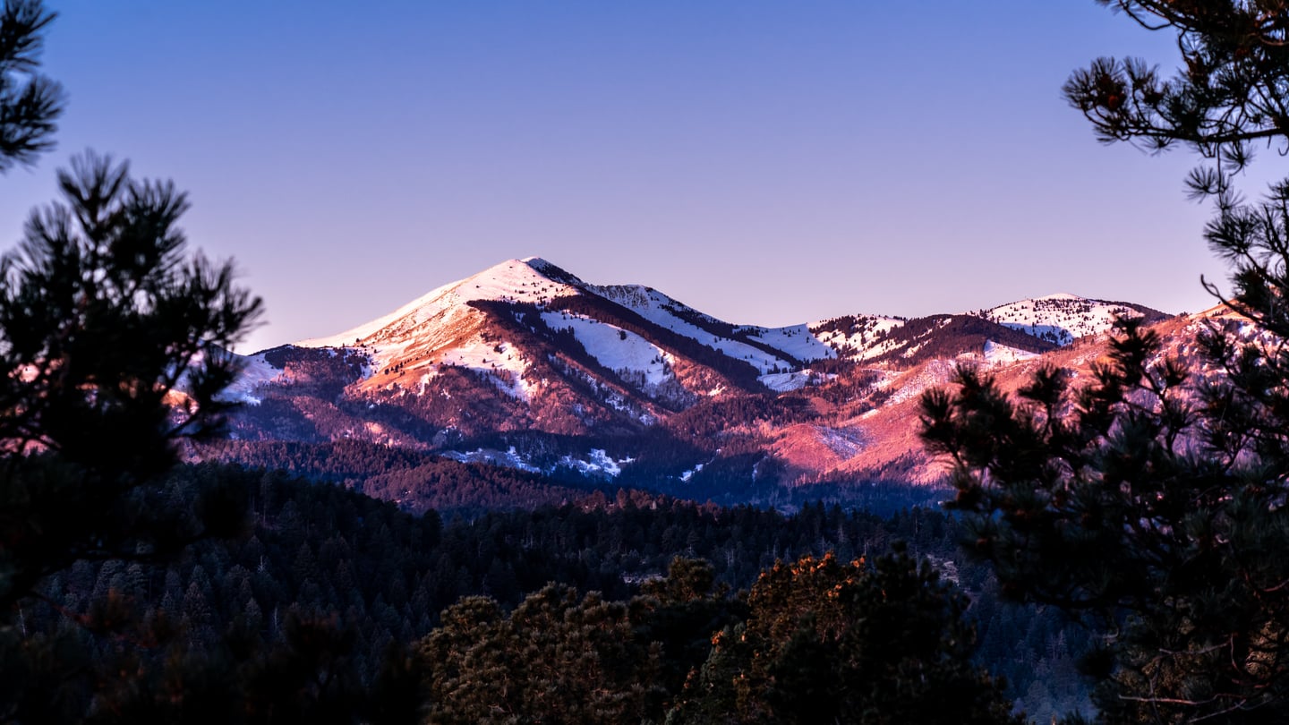 Sierra Blanca Peak summit landscape